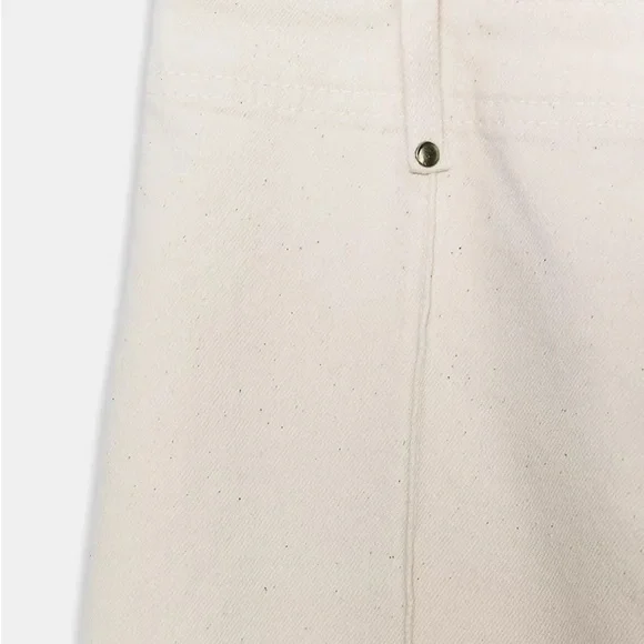 Zara High Waisted Wide-Leg Cream Women's Trousers (NWOT) - Picture 6 of 6